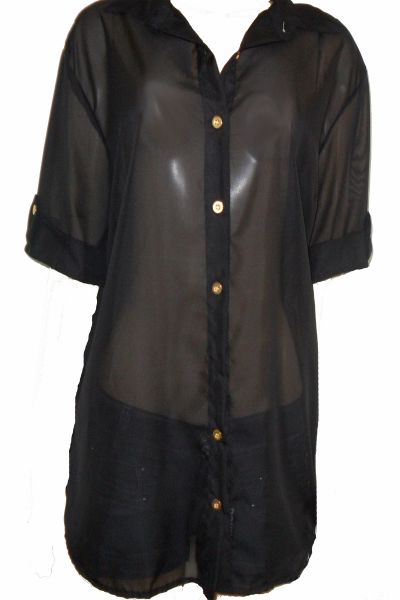 Camisa Em Chiffon - Tam GG