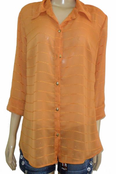 Camisa Em Chiffon - Tam G